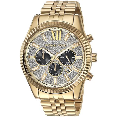 michael kors men oversize pave lexington watch|Oversized Lexington Gold.